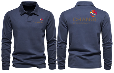 AIR CHANGI AIRPORT LONG SLEEVE POLO